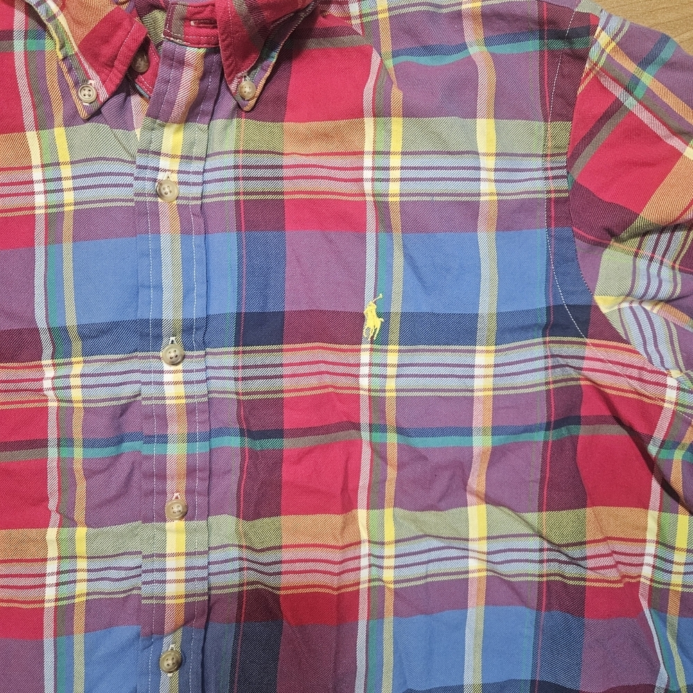 Ralph Lauren Plaid Button Down Shirt Men’s XL - Picture 3 of 8